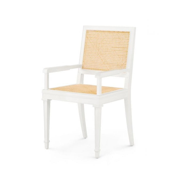 villa and house jansen arm chair white