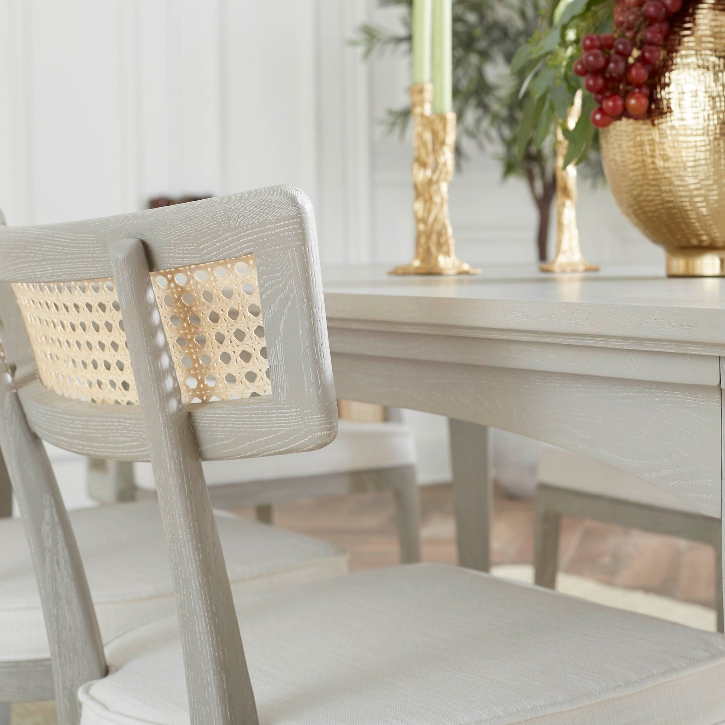 villa and house marshall side chair soft gray styled detail