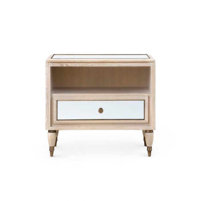 villa and house sofia 1 drawer side table sand front