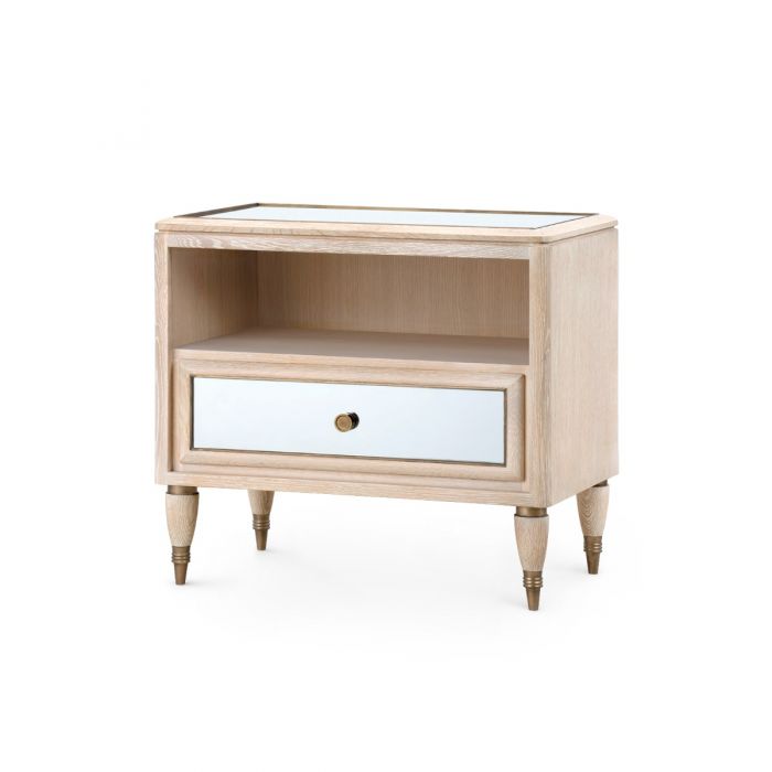 villa and house sofia 1 drawer side table sand