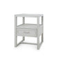 villa and house vivian 1 drawer side table gray