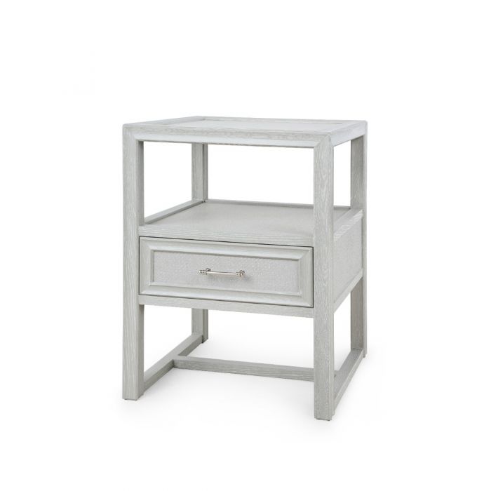 villa and house vivian 1 drawer side table gray