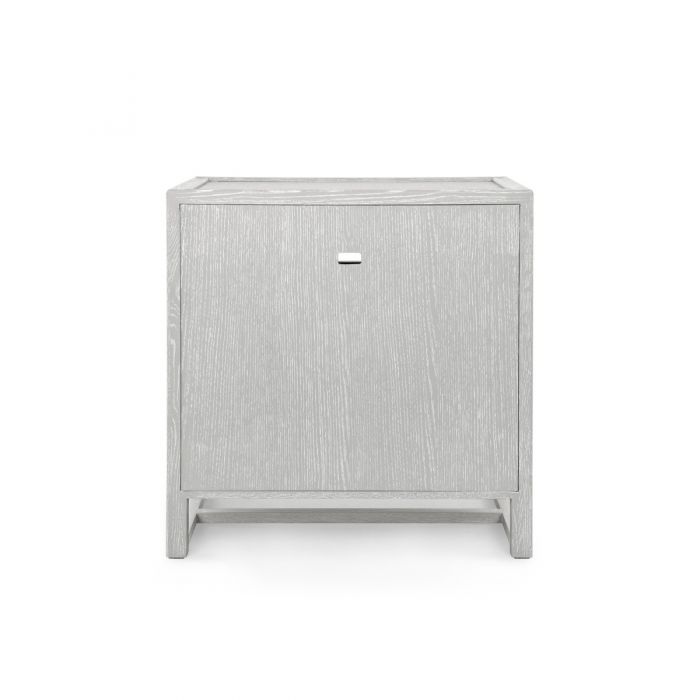 villa and house vivian 2 drawer side table gray back