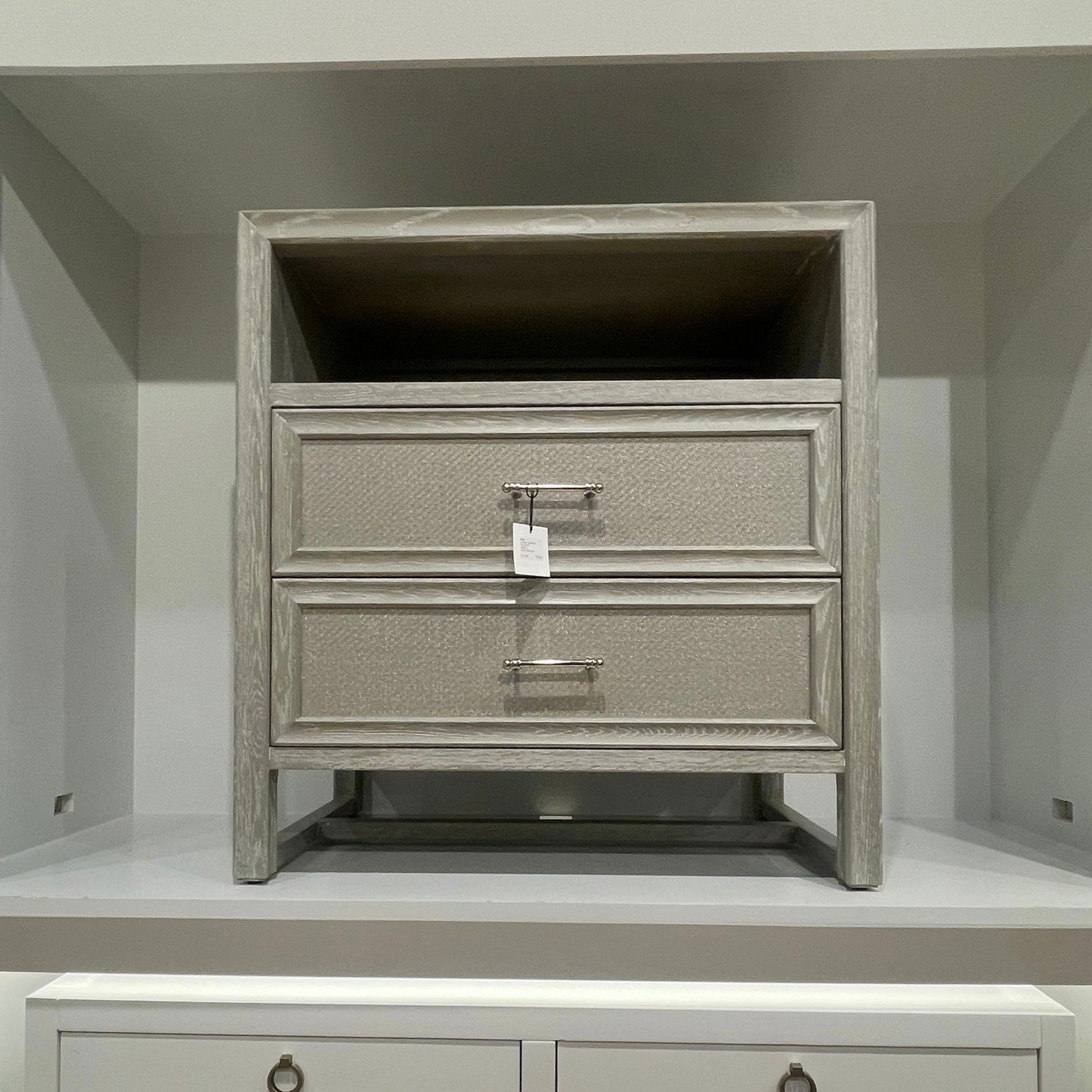 villa and house vivian 2 drawer side table gray market2