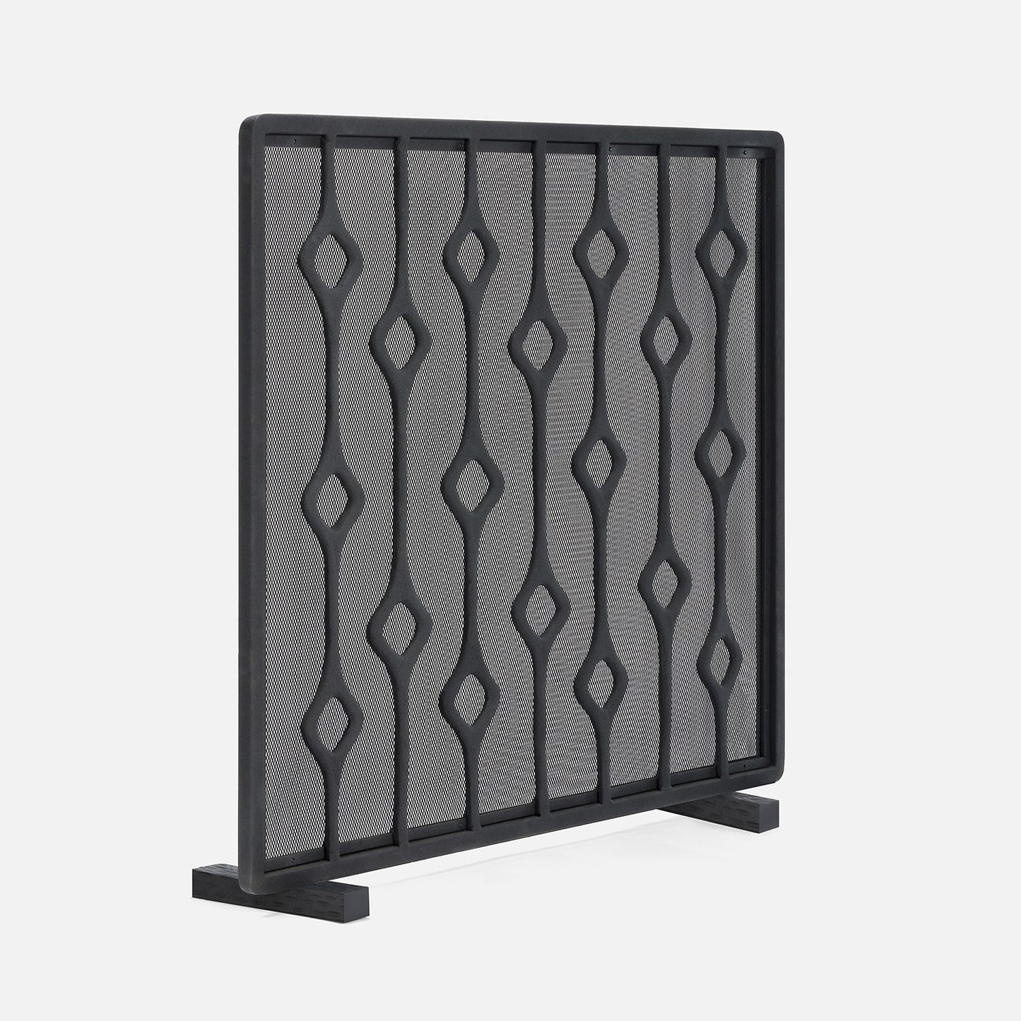 Webster Fireplace Screen Black Iron