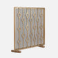 Webster Fireplace Screen Antique Brass