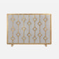 Webster Fireplace Screen Antique Brass