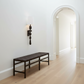 Percy Bench Mahogany Leather