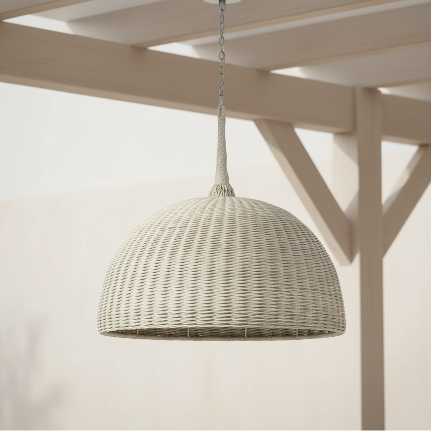 Wisteria Outdoor Chandelier Oversized Whitewash - Two Sizes