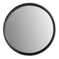 Round camera lens filter with black rim on a white background