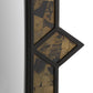 Decorative wall panel with geometric pattern on a gray background