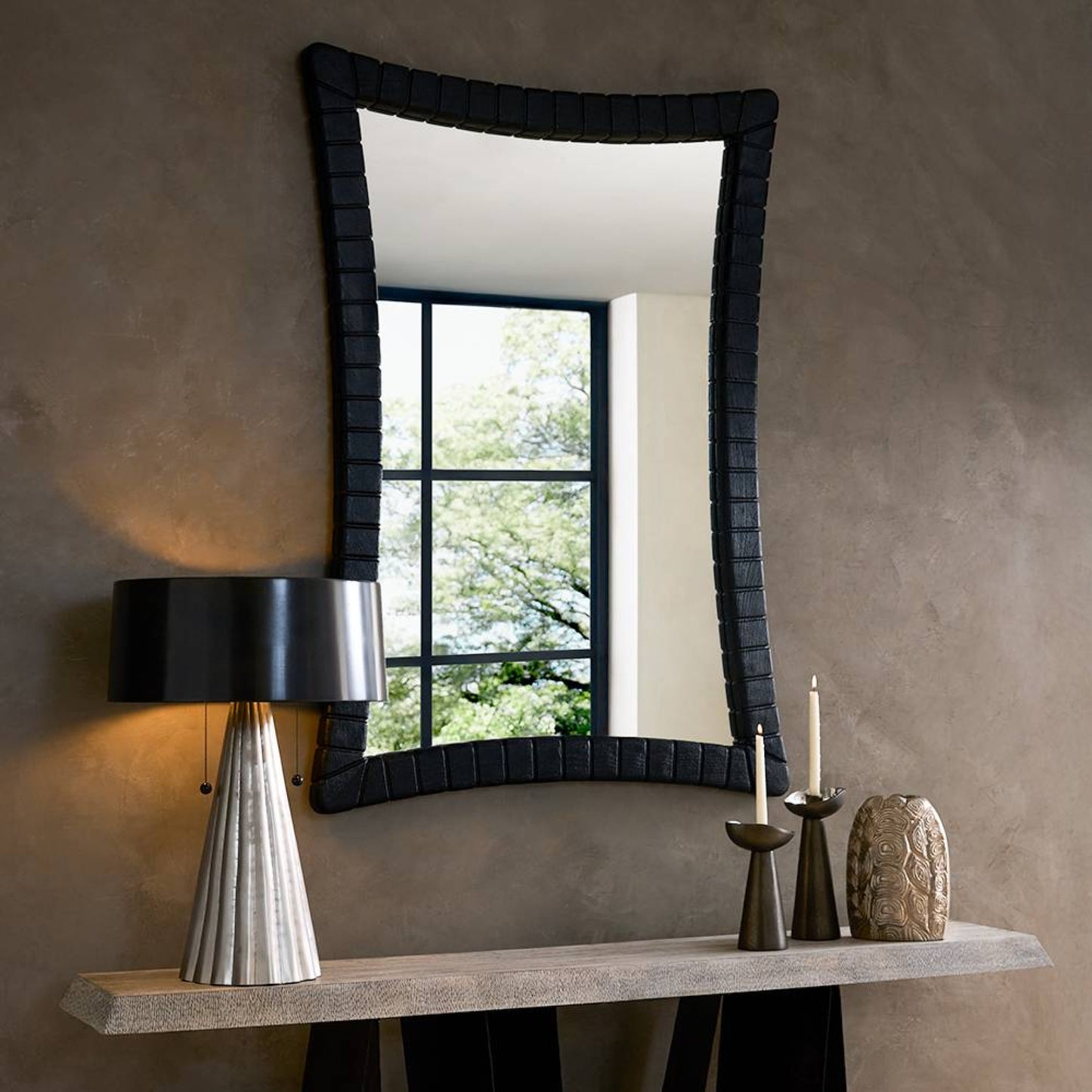 Levant Mirror Ebony Wood