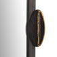 Decorative door handle on a metallic surface with a white background