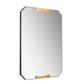 Kris Large Rectangular Mirror Antique Brass