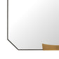 Kris Large Rectangular Mirror Antique Brass