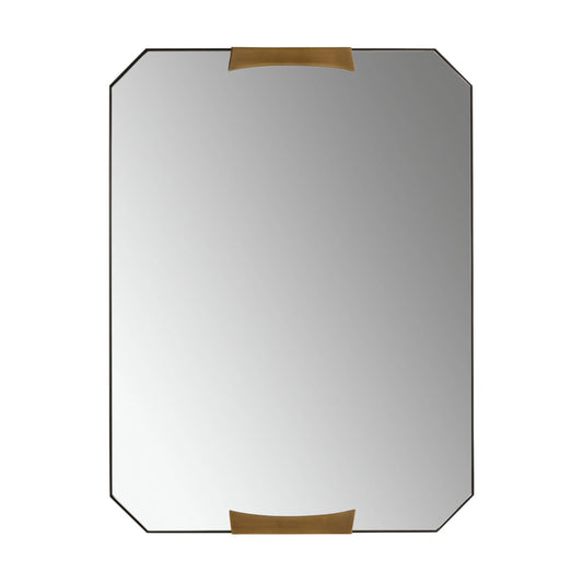 Kris Large Rectangular Mirror Antique Brass