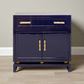 Marcus Lacquer Cabinet Navy