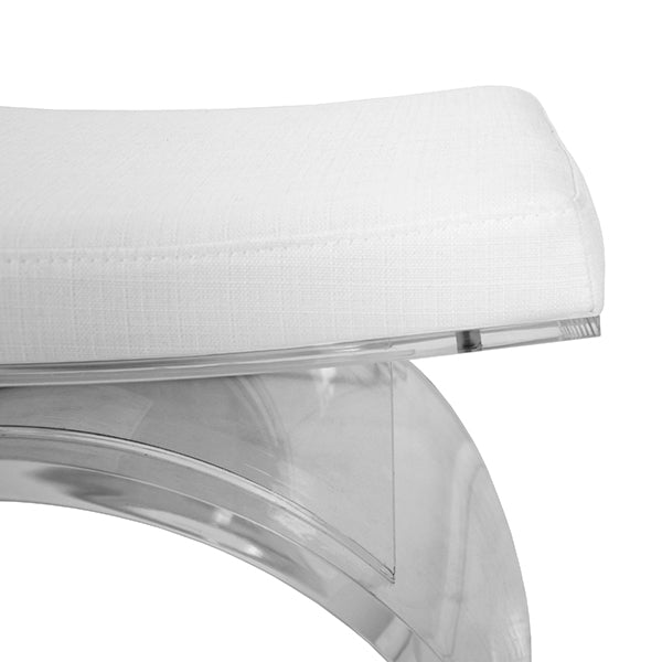 worlds away marlowe white linen cushion lucite angle