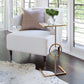 worlds away georgia side table gold leaf styled