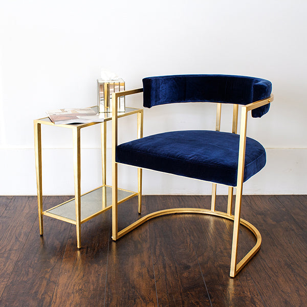 worlds away joyce side table gold styled