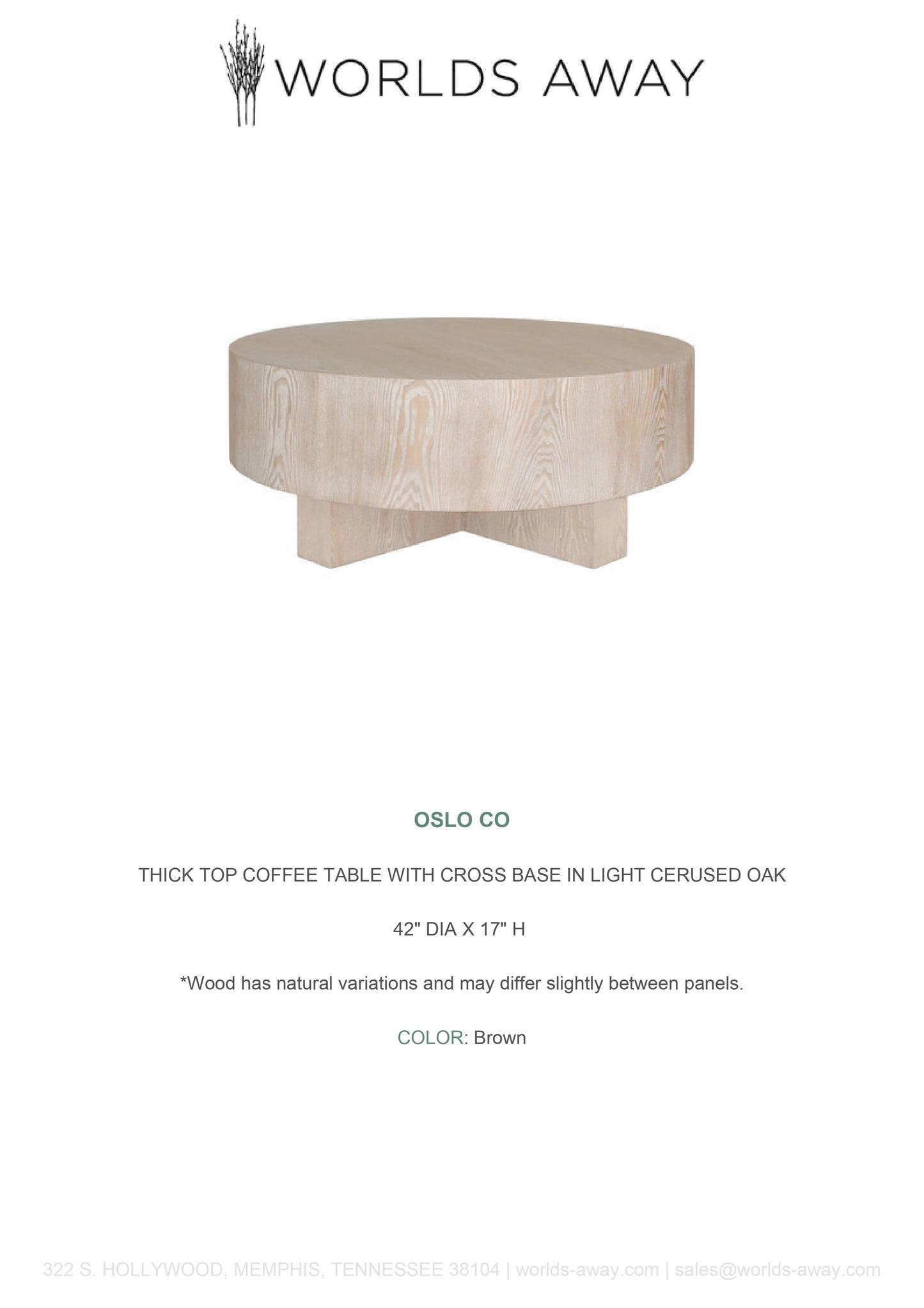 worlds away oslo coffee table cerused oak tearsheet