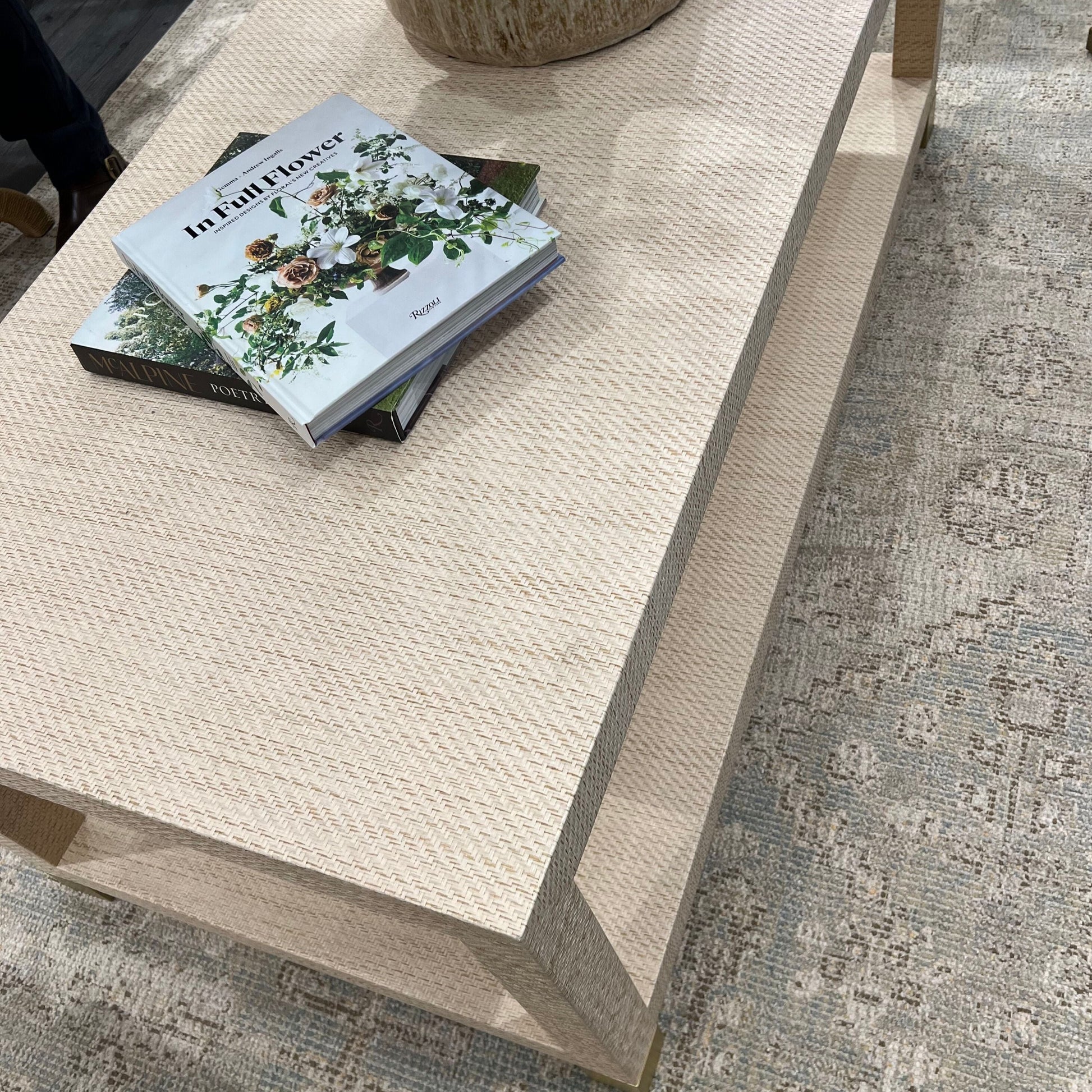 worlds away patricia coffee table natural market photo