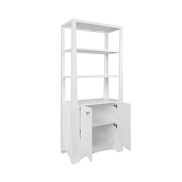 worlds away young etagere white open