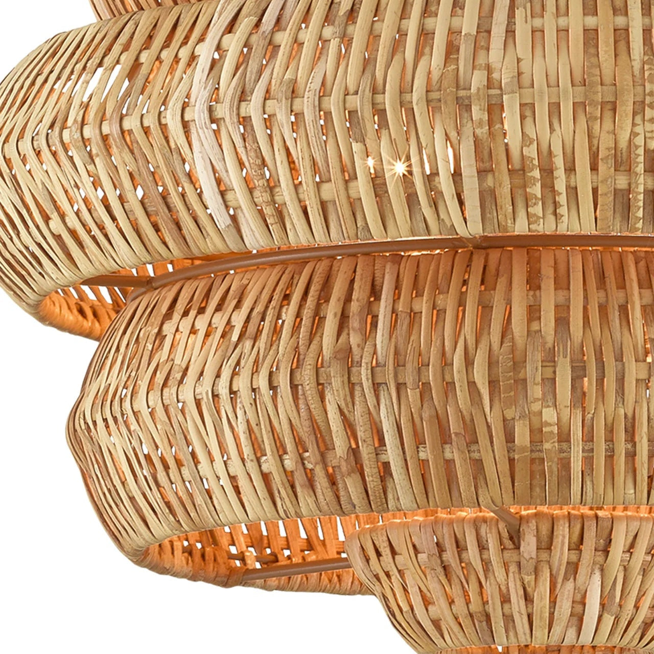 Antibes Chandelier Natural Rattan