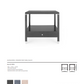 bungalow 5 alessandra one drawer side table black tearsheet