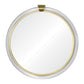 mirror home acrylic brass round mirror