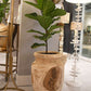Jamie Young topanga vase wood planter container