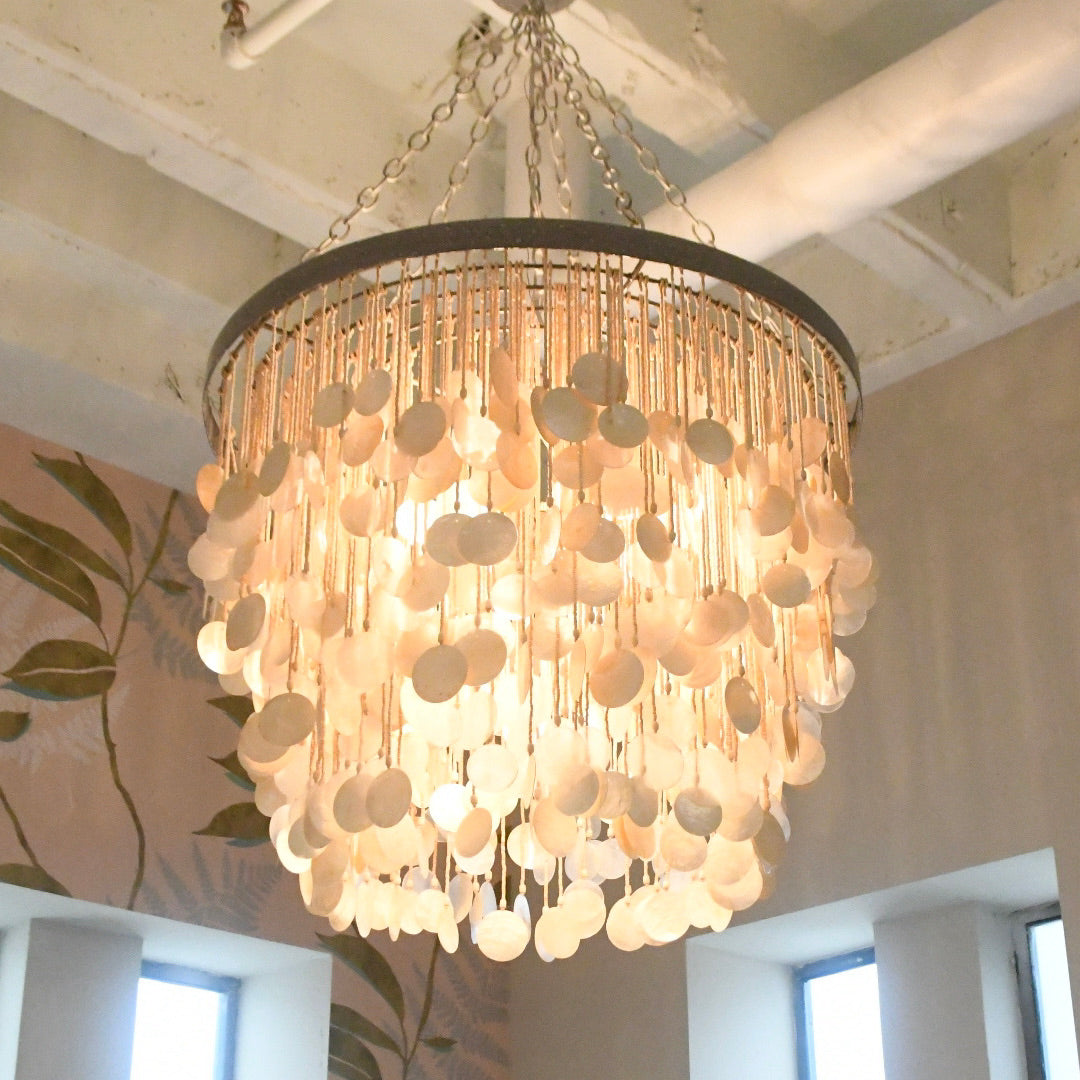 Capiz good chandelier