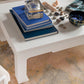 bungalow 5 Bethany large rectangle coffee table white living room