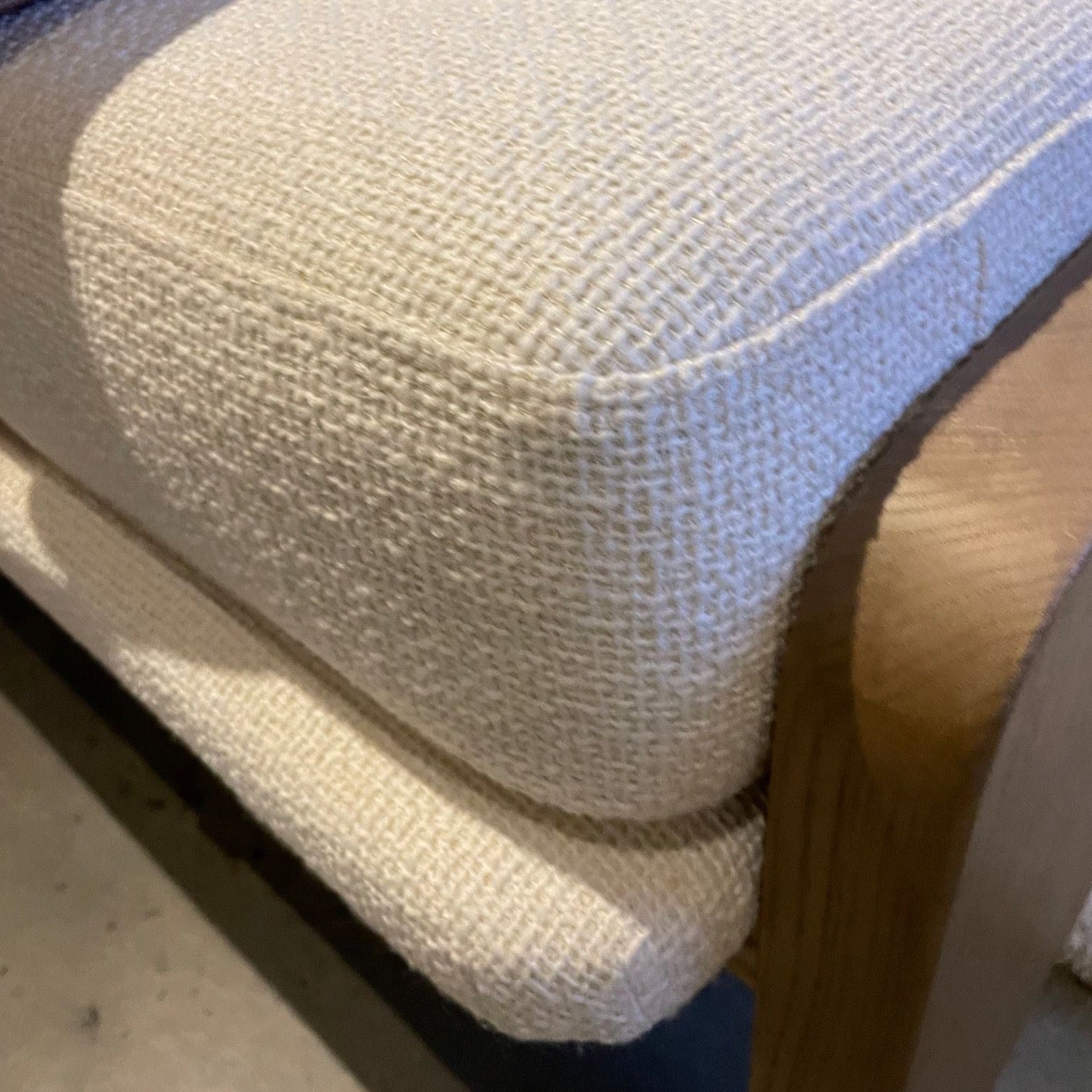 four hands conlen accent bench corner fabric