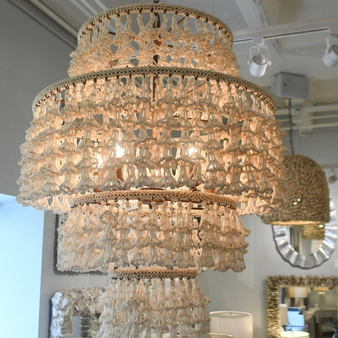 made goods Mckenzie chandelier beaded showroom