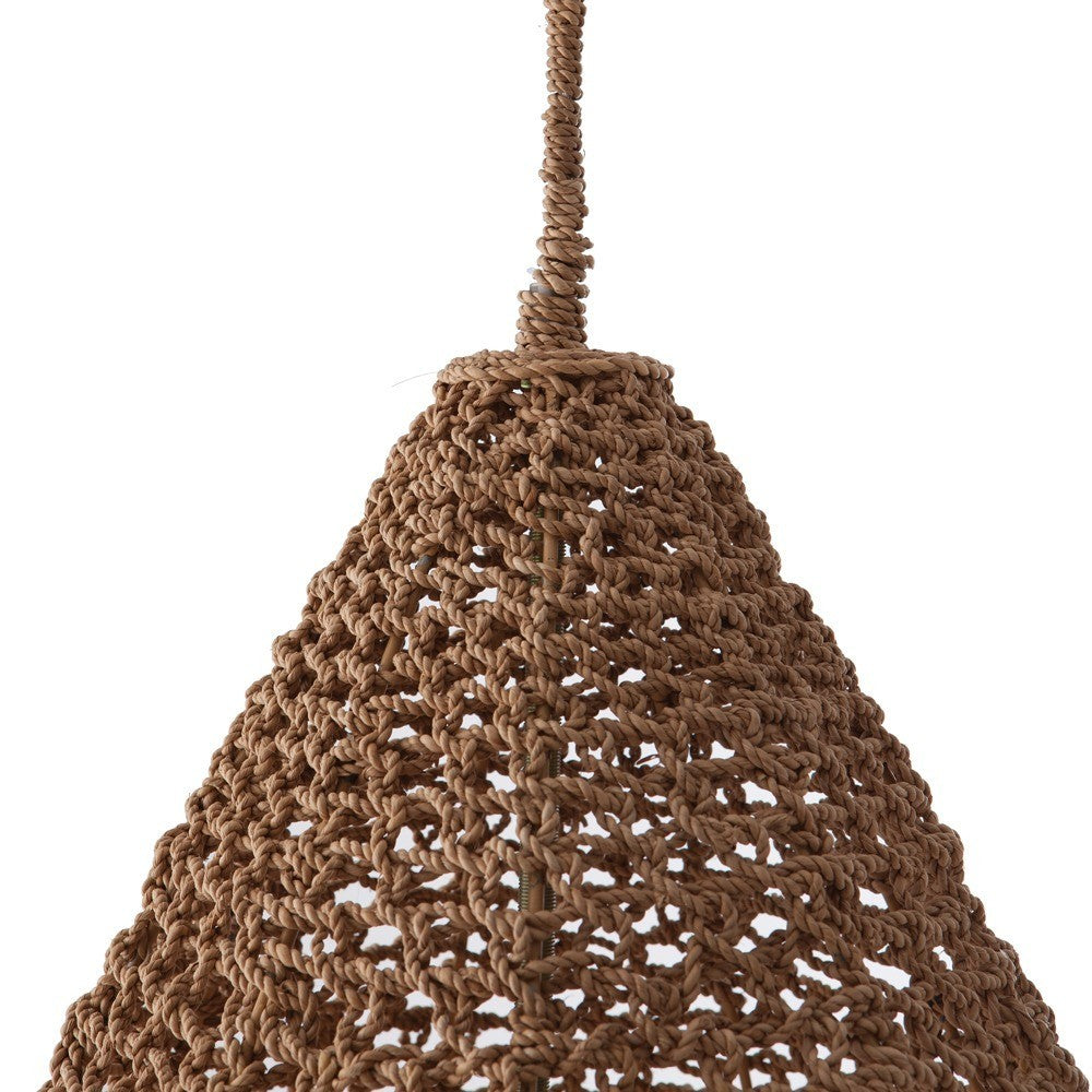 Arteriors Home Evers Pendant Seagrass Natural Hive Top detail