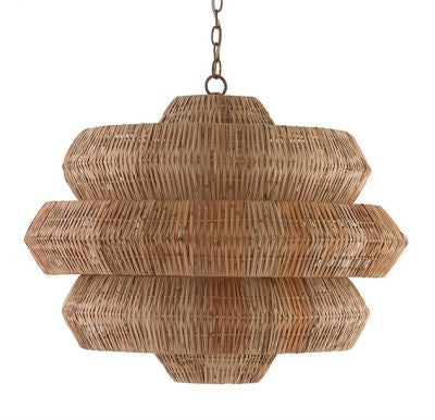 currey and company antibes chandelier iron metal woven brown