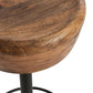 arteriors home caymus counter bar stool iron detail