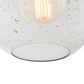 arteriors home monica pendant sand infused glass detail