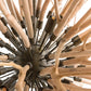 Arteriors Home Finch Chandelier rustic starburst design detail