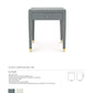 Bungalow 5 Claudette 1 Drawer Side Table Gray Tearsheet