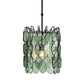 currey and  company airlie pendant glass disc green clear