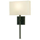 currey and  company ashdown wall sconce black metal