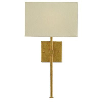 currey and company ashdown wall sconce gold leaf iron