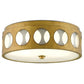 currey and company go go flush mount gold round ceiling 