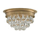 currey and company worthing flush mount brass crystal round