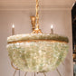 currey and company bayou chandelier green glass