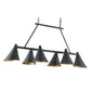 currey and company culpepper rectangle chandelier metal black