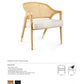 Bungalow 5 Edward Lounge Chair Natural Tearsheet