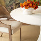 bungalow 5 rope center table white round